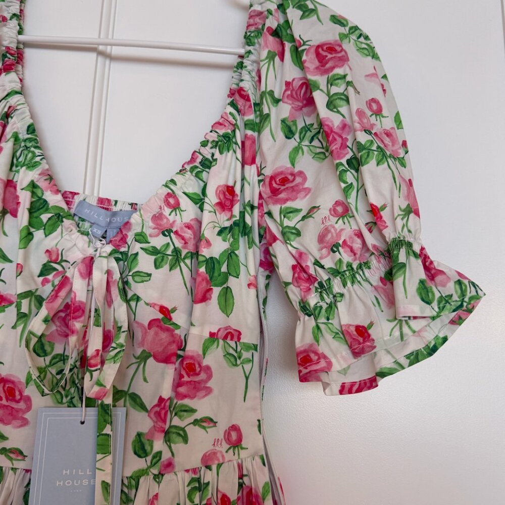 Hill House Ophelia Dress - Pink Roses - Picture 4 of 5
